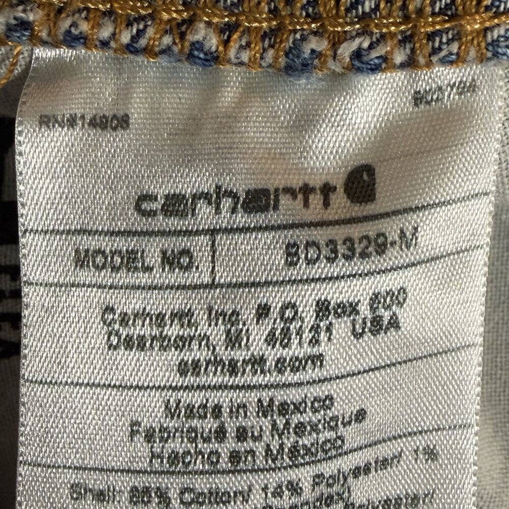 Carthartt Mens 33x32 Jeans Blue Double Knee Loose Relaxed Fit Carpenter utility - Picture 11 of 11